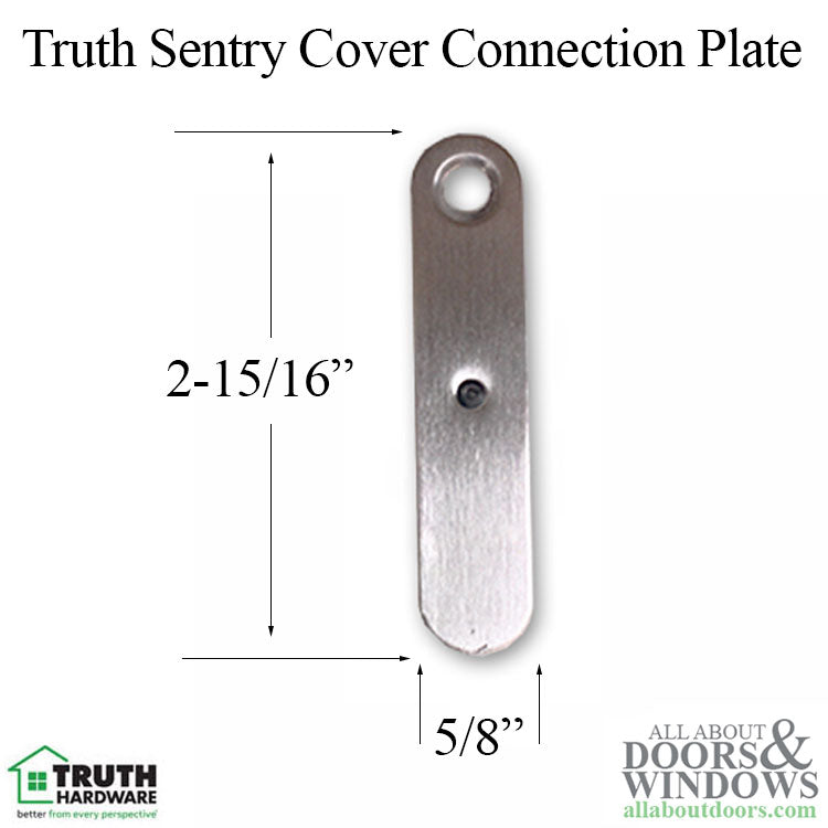 20mm Cover Connection Plate - Truth Sentry - Stainless Steel - 20mm Cover Connection Plate - Truth Sentry - Stainless Steel