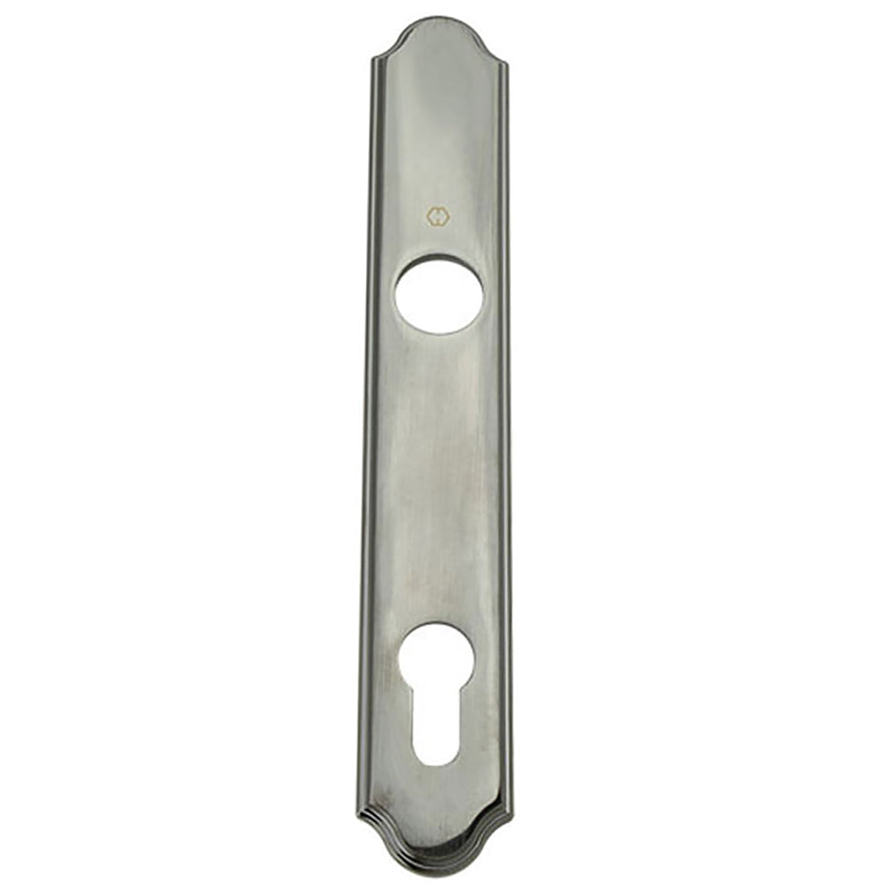 HOPPE Traditional Exterior Backplate M374N for Active Handlesets - Antique Nickel - HOPPE Traditional Exterior Backplate M374N for Active Handlesets - Antique Nickel