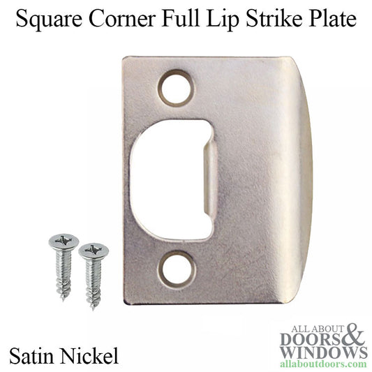 Dexter Strike Plate with Screws, 2-1/4" - Satin Chrome