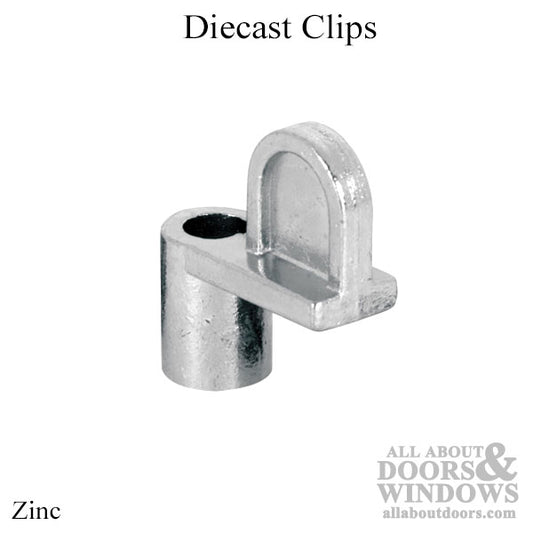 Diecast Screen Clips, Zinc, 3/8 inch Offset - 8 Pack