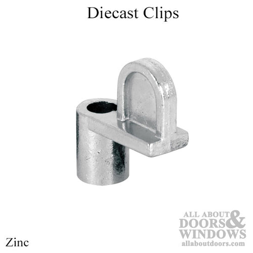 Diecast Screen Clips, Zinc, 3/8 inch Offset - 8 Pack - Diecast Screen Clips, Zinc, 3/8 inch Offset - 8 Pack