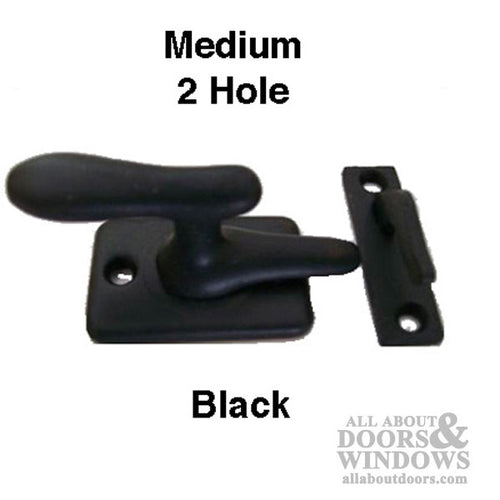 Discontinued - Casement Window Fastener, Sash  & Cabinet Lock - Black - Discontinued - Casement Window Fastener, Sash  & Cabinet Lock - Black