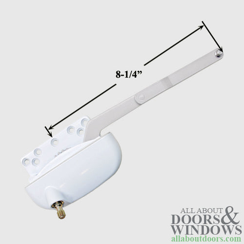 Left Hand Split Arm Casement Operator - White - Left Hand Split Arm Casement Operator - White