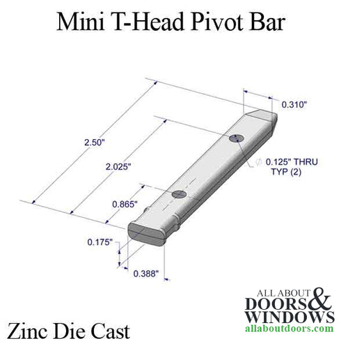 Pivot Bar, 2-1/2