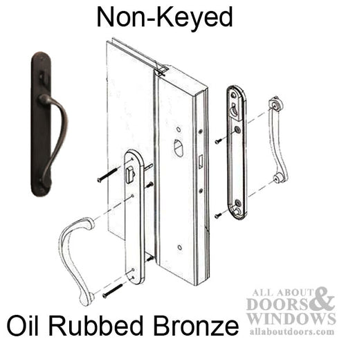 Marvin active Non-Keyed Ultimate Sliding French Door wide trim - Oil Rubbed Bronze - Marvin active Non-Keyed Ultimate Sliding French Door wide trim - Oil Rubbed Bronze