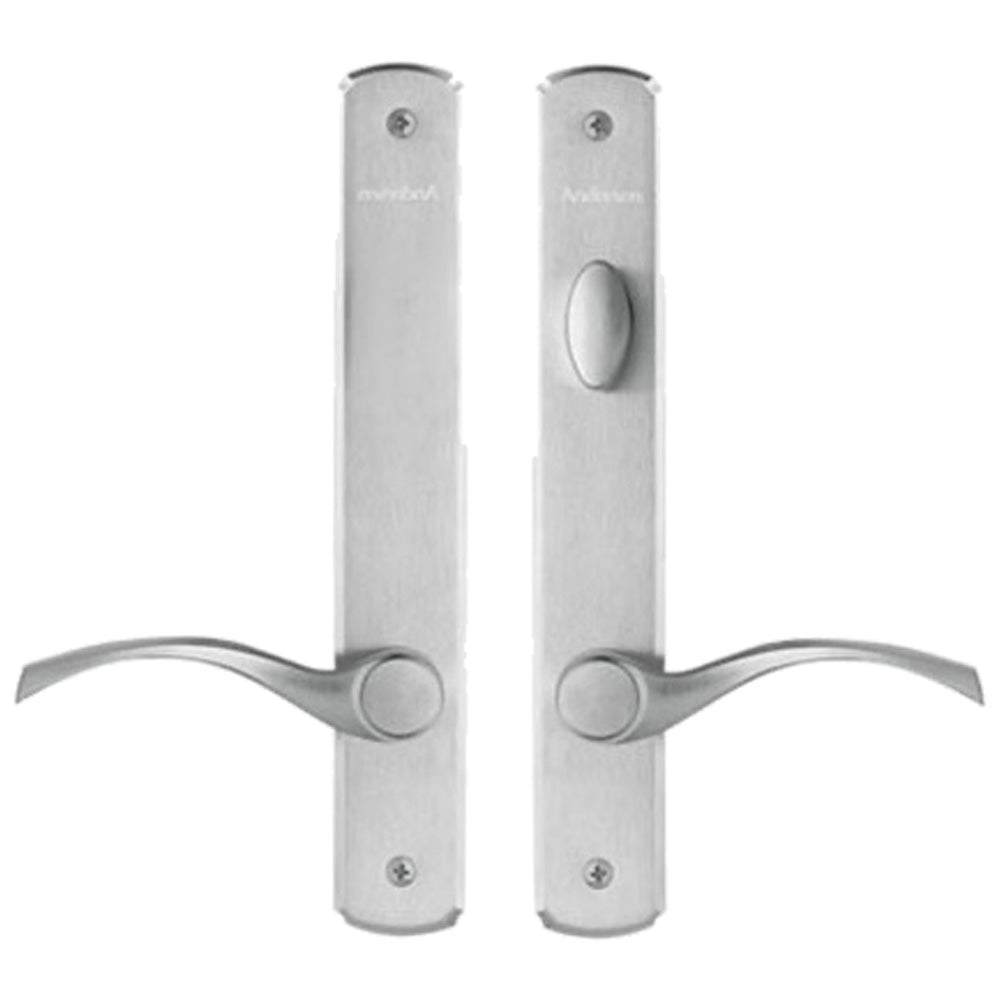 Hardware Kit, Double Door, Newbury, Active / Passive - Satin Nickel - Hardware Kit, Double Door, Newbury, Active / Passive - Satin Nickel