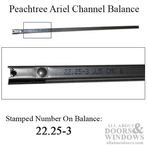 Peachtree Ariel 22-1/4-3 Channel Balance, 2454, 3054 Non-Tilt Window - Peachtree Ariel 22-1/4-3 Channel Balance, 2454, 3054 Non-Tilt Window