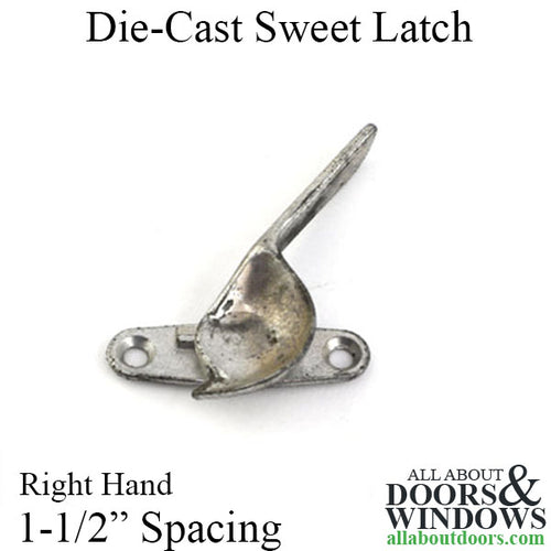 Die-Case Sweep Latch, Right Hand, 1-1/2