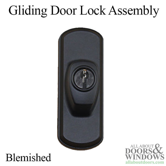 Andersen Frenchwood Gliding Doors, Lock Assembly, Albany, Exterior, Right Hand, Black