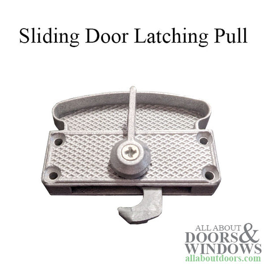 Non-Handed Latching Pull for Sliding Screen Door - Mill/Pewter