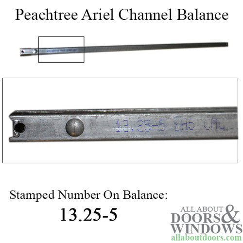 Peachtree Ariel 13-1/4-5 Channel Balance, 3636 Non-Tilt Window - Peachtree Ariel 13-1/4-5 Channel Balance, 3636 Non-Tilt Window