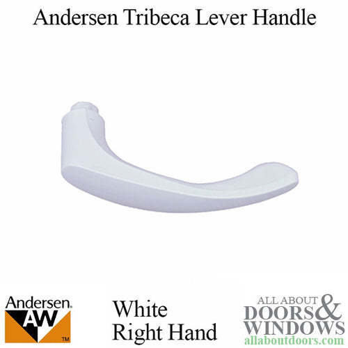 Andersen Tribeca Handle, Right Hand - White - Andersen Tribeca Handle, Right Hand - White