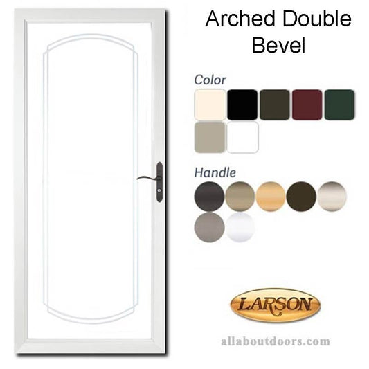 Larson Elegant Selection Full-View Storm Door - Beveled Arch