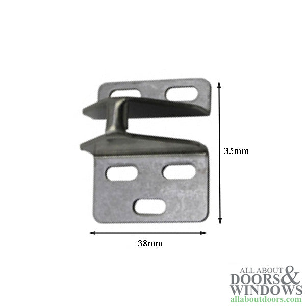 Sliding Door Lock Keeper Adjustment/Replacement Strike Kit - Stainless Steel - Sliding Door Lock Keeper Adjustment/Replacement Strike Kit - Stainless Steel