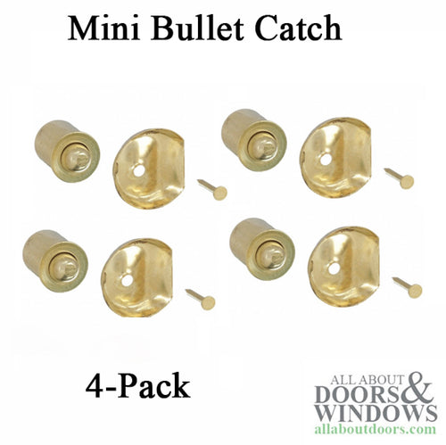 Mini Bullet Catch, 3/8 diameter, 1/2 length, 3/16 projection - 4 Pack - Mini Bullet Catch, 3/8 diameter, 1/2 length, 3/16 projection - 4 Pack