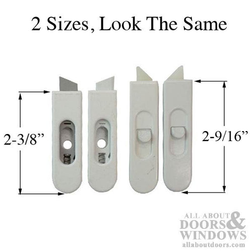 Pro Shield Tilt Latch for Upper  Sash  Black 45° Nose RH - Pro Shield Tilt Latch for Upper  Sash  Black 45° Nose RH