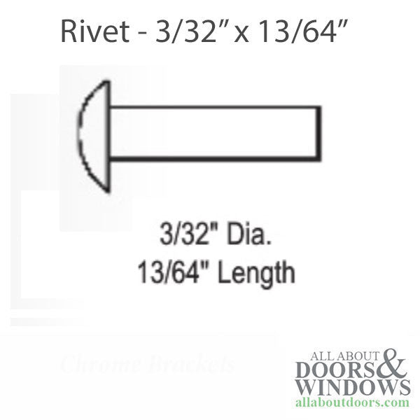 Rivet, 3/32 x 13/64, 75 Series Accessory used with 75503 - Rivet, 3/32 x 13/64, 75 Series Accessory used with 75503