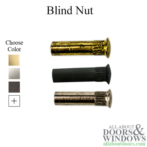 Blind Nut, For Use With V4 Mounting Bolt - Choose Color - Blind Nut, For Use With V4 Mounting Bolt - Choose Color