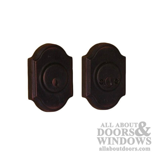 Weslock Premiere Double Cylinder Deadbolt w/ Adjustable Backset & Deadbolt Strike Oil Rubbed Bronze - Weslock Premiere Double Cylinder Deadbolt w/ Adjustable Backset & Deadbolt Strike Oil Rubbed Bronze