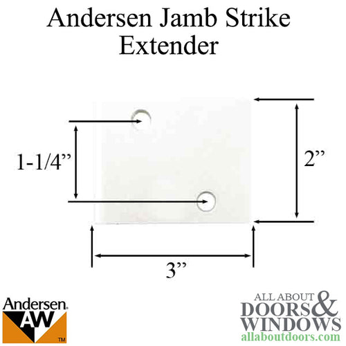 Andersen Jamb Strike Extender, 3