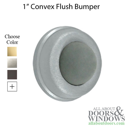 1" Convex Flush Bumper - Choose Finish