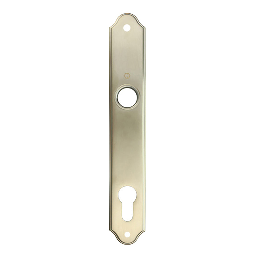 HOPPE Traditional Interior Backplate M374N for Active/Inactive Handlesets - Satin Nickel - HOPPE Traditional Interior Backplate M374N for Active/Inactive Handlesets - Satin Nickel