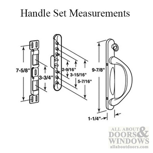 Door Handle For Sliding Glass Patio Doors Right Hand Metal Mortise Door Handle Set - Door Handle For Sliding Glass Patio Doors Right Hand Metal Mortise Door Handle Set