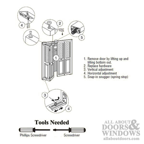 Bottom Mount Bi-fold Door Pivot - Bottom Mount Bi-fold Door Pivot