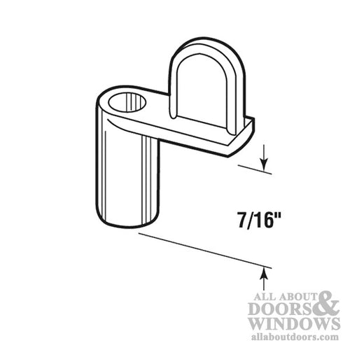 Diecast Screen Clips, 7/16 inch Offset, Zinc - Each - Diecast Screen Clips, 7/16 inch Offset, Zinc - Each