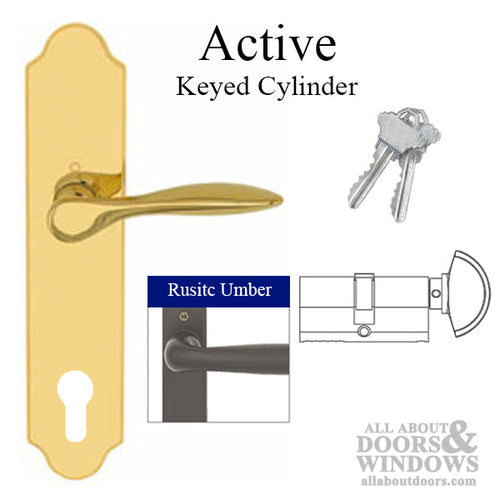 New Orleans M1610 / 3965N Active Handleset Rustic Umber - New Orleans M1610 / 3965N Active Handleset Rustic Umber