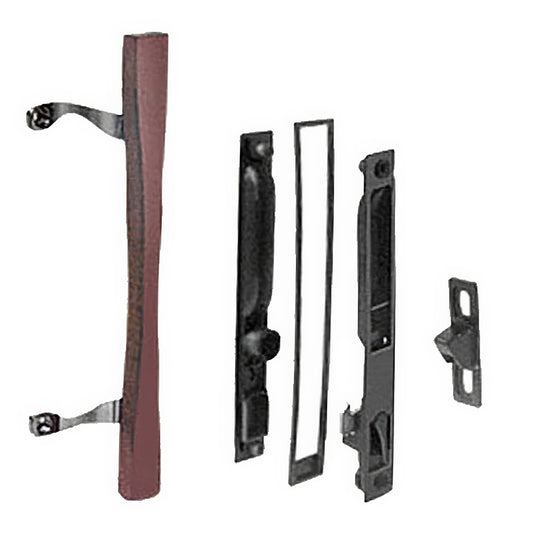 Croft Handle Set, Flush Type 6-5/8" Screw Hole Center with Wood Handle