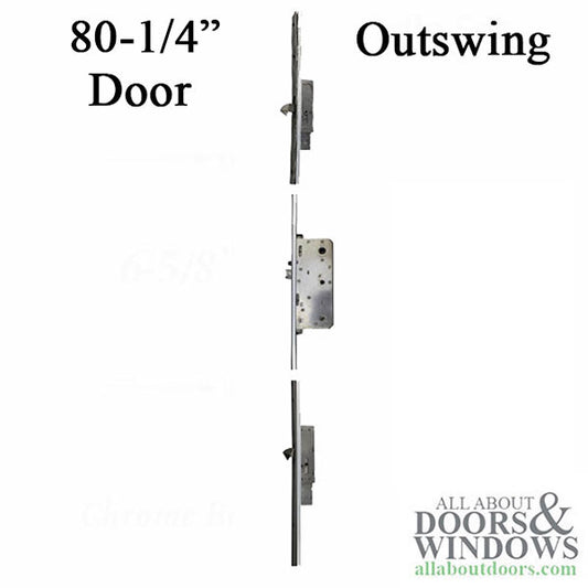 Multipoint Lock,  80-1/4 Hinged Door- Outswing