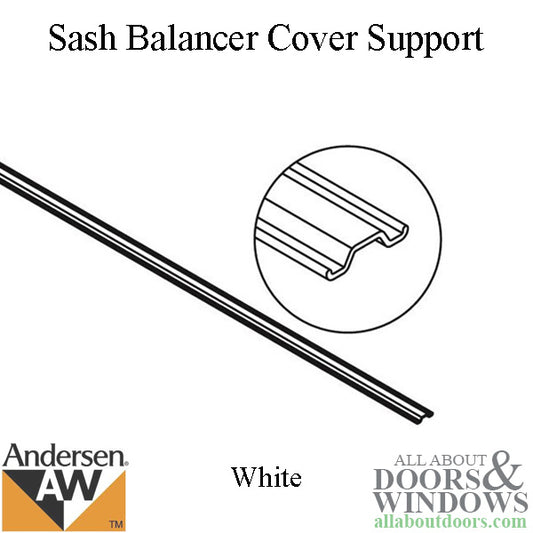 Andersen Tilt-Wash Sash Balancer Cover Support - White