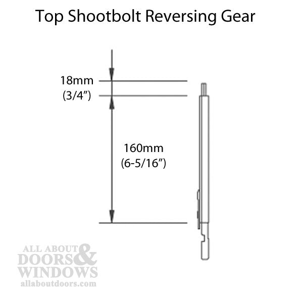 G-U Top Shootbolt Reversing Gear Choose Finish - G-U Top Shootbolt Reversing Gear Choose Finish
