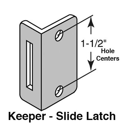 Strike Plate Keeper with Slide Latch - Strike Plate Keeper with Slide Latch