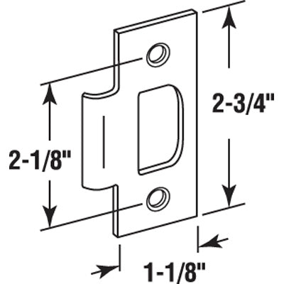 T-Strike, Standard (Brass Plated) 2-1/8 inch - T-Strike, Standard (Brass Plated) 2-1/8 inch