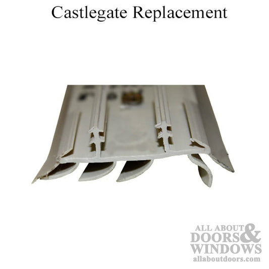 Door Sweep; Snap-In; 2 Barbs at 7/8 inches 4 Fins, 2 Drip Fins 36 in - Brown