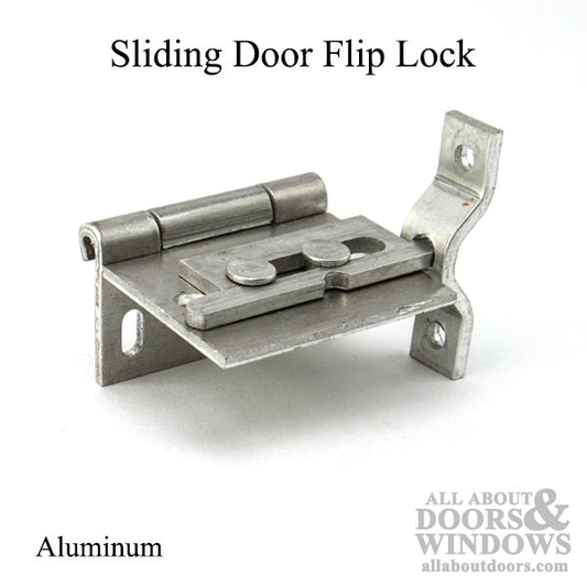 Patio Door Flip Lock - Aluminum