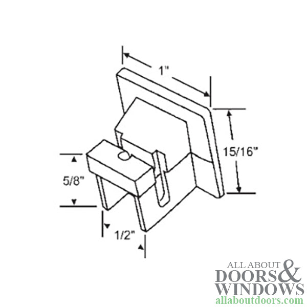 60 Series Channel Balance Top Shoe Bracket - 60 Series Channel Balance Top Shoe Bracket