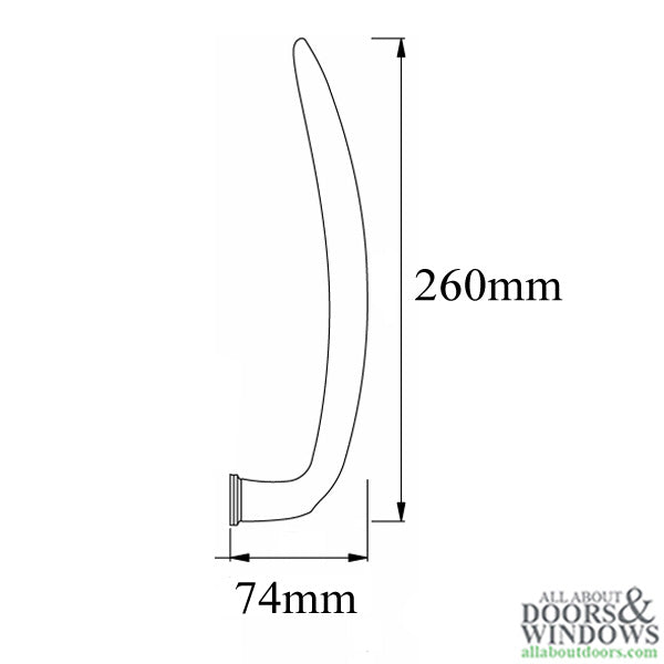 HOPPE Atlanta Handle for Lift and Slide Door System Rustic Umber Finish - HOPPE Atlanta Handle for Lift and Slide Door System Rustic Umber Finish