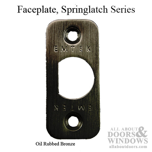 Springlatch Faceplate with Radius Corner - ORB