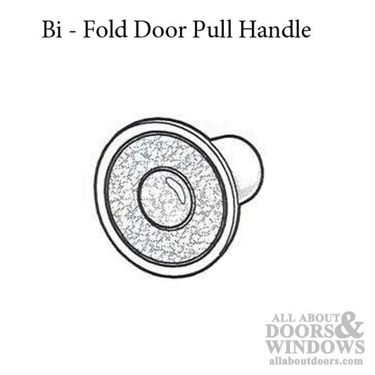 Knob 1-13/16 Plastic, Bi-Fold Door, Acme 318 - Ivory