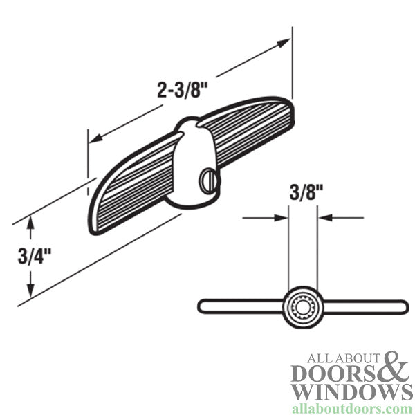 Crank Handle 3/8 Inch Spline T-Shape - Crank Handle 3/8 Inch Spline T-Shape