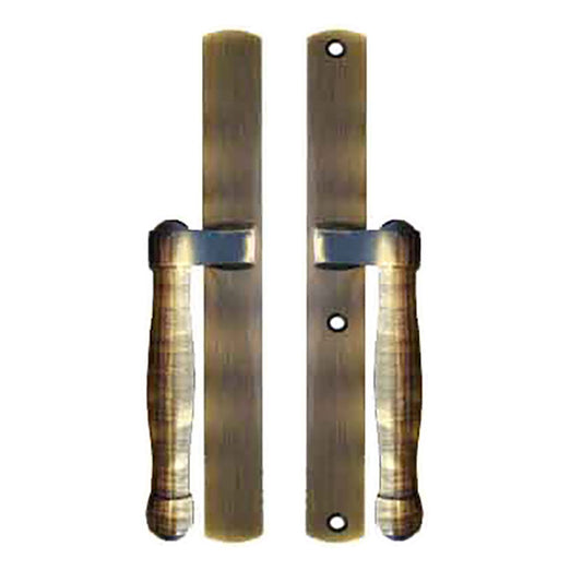 HOPPE HLS 9000 Sliding Door Handle Set Fixed Dummy Antique Brass