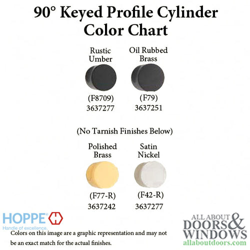 45.5/45.5 New Style HOPPE Non-Logo Active 90° Keyed Profile Cylinder Lock - 45.5/45.5 New Style HOPPE Non-Logo Active 90° Keyed Profile Cylinder Lock