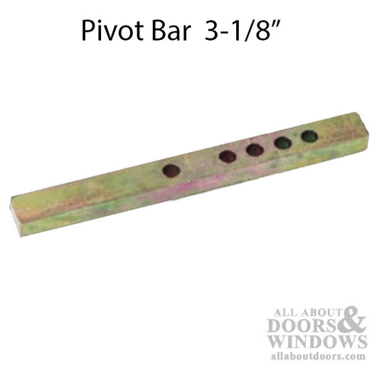 Pivot Bar 3-1/8 Inch, 5 holes, Straight - Yellow  Zinc