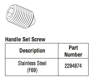 Hoppe Set Screw, Lever Handle - Stainless Steel - Hoppe Set Screw, Lever Handle - Stainless Steel