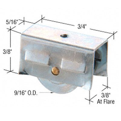 Roller Assembly (Grooved) - Sliding Windows, Showcase / Storm - Steel - Roller Assembly (Grooved) - Sliding Windows, Showcase / Storm - Steel