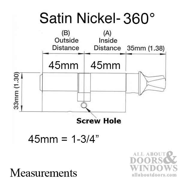 Rockwell Security 360 Degree European Profile Cylinder Lock Solid Brass Antique Black Finish for Commercial and Residential Doors Fits 2-3/8 Inch Thick Door - Rockwell Security 360 Degree European Profile Cylinder Lock Solid Brass Antique Black Finish for Commercial and Residential Doors Fits 2-3/8 Inch Thick Door