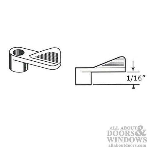 Window Screen Clips, Plastic 1/16” offset, 12 pack - Grey - Window Screen Clips, Plastic 1/16” offset, 12 pack - Grey